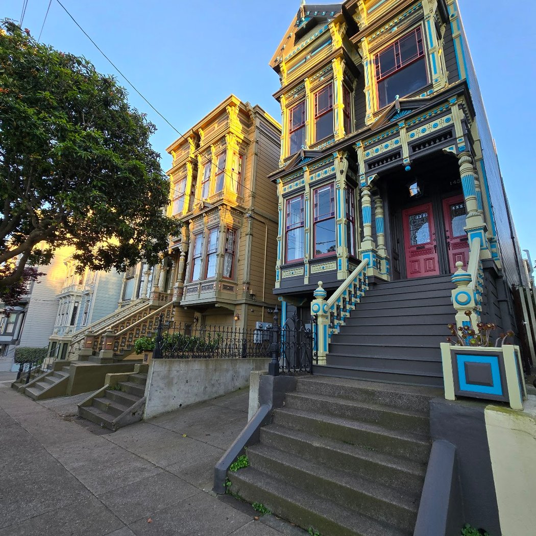 Victorian houses at McAllister st. 2