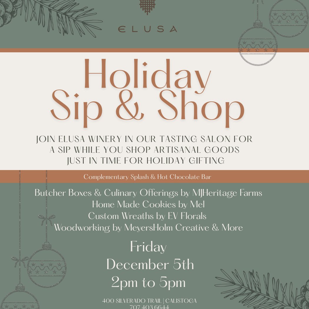 Elusa Winery Sip & Shop 1