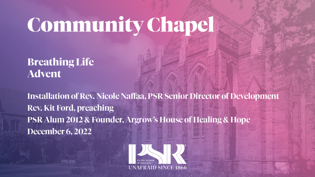Community Chapel: Advent 1