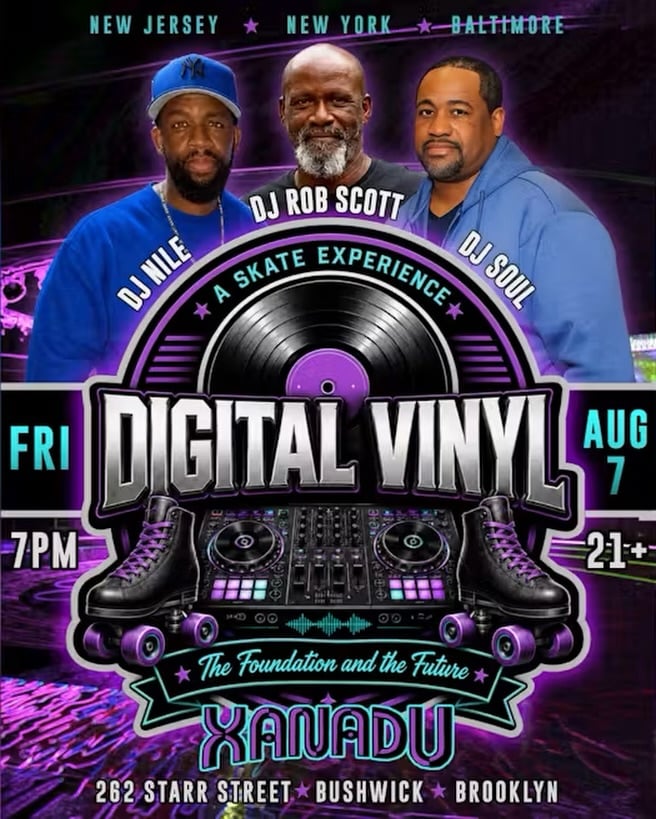 Digital Vinyl: A Skate Experience ft. DJ Nile, DJ Rob Scott, and DJ Soul 1