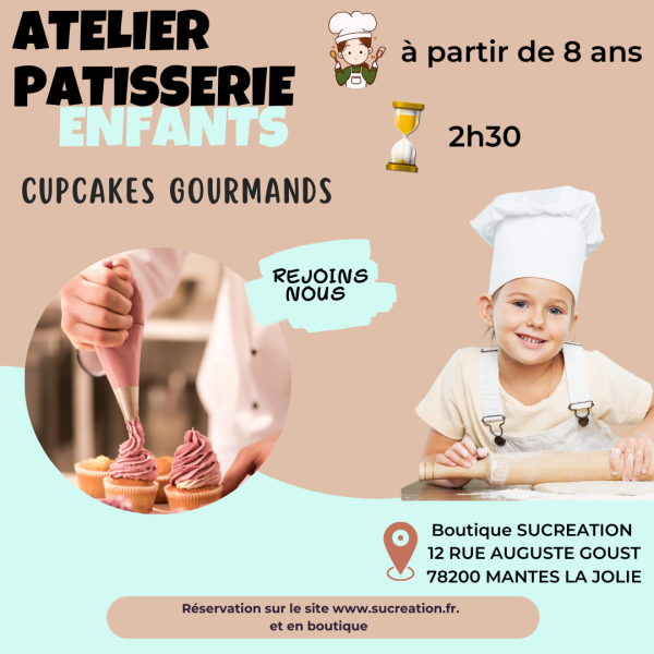 Atelier enfant dès 8 ans - Cupcakes gourmands 1