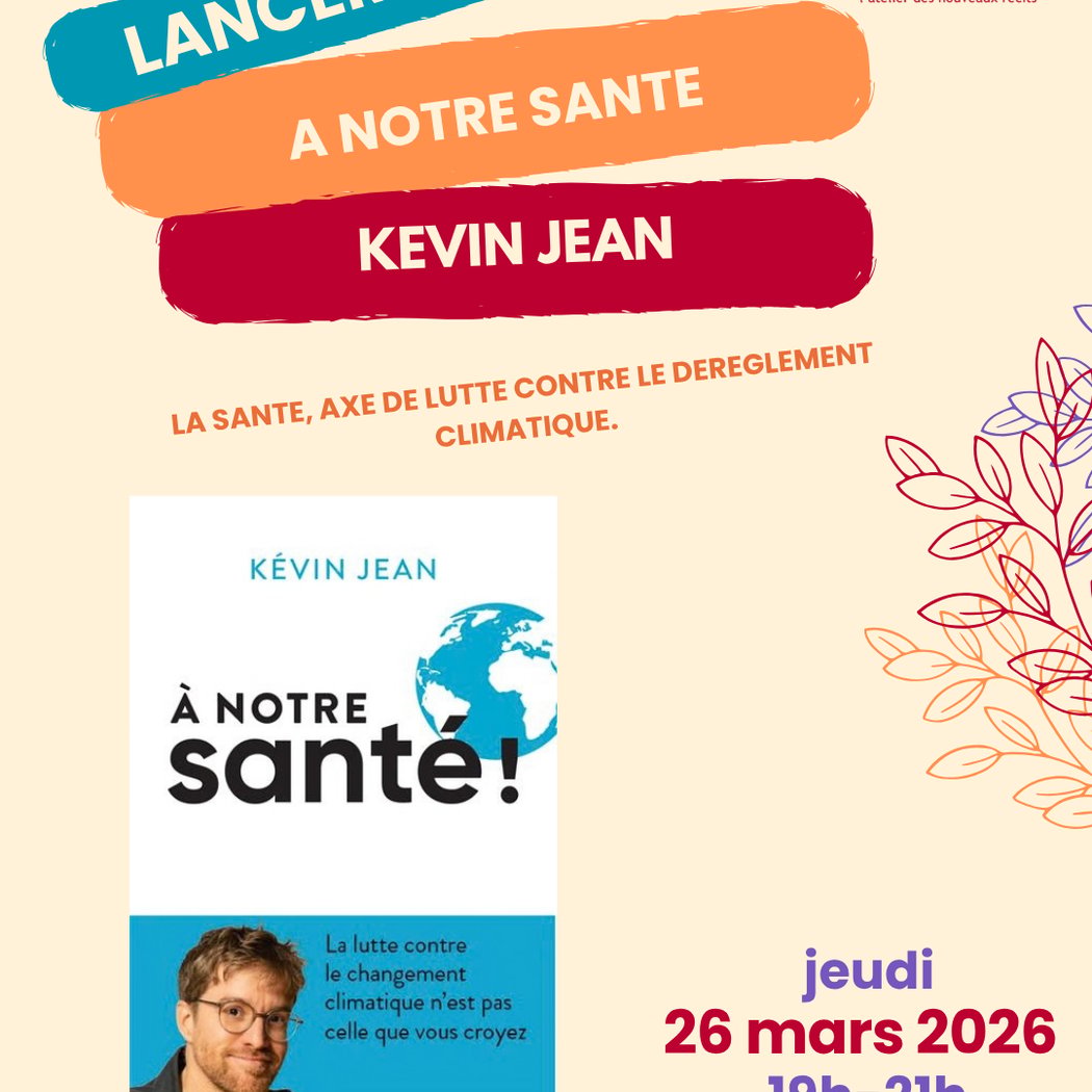 Lancement du livre "A notre santé" de Kevin Jean 1