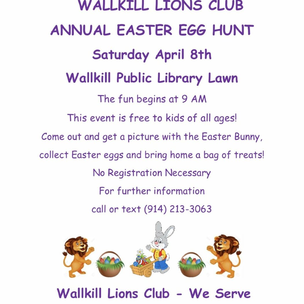 Wallkill Lions Club Easter Egg Hunt 1