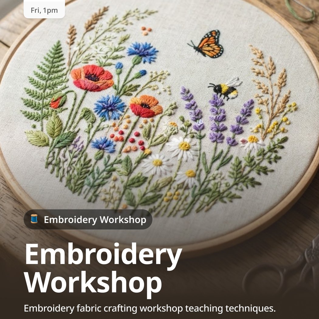 Embroidery Workshop 1