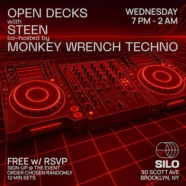 Open Decks w/ Steen and Monkey Wrench Techno 1