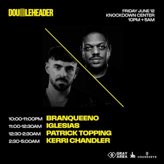Kerri Chandler x Patrick Topping: DOUBLEHEADER