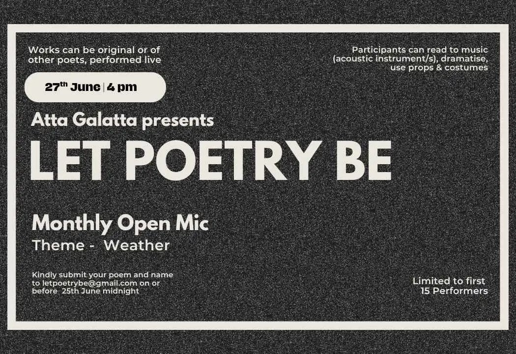 Let Poetry Be