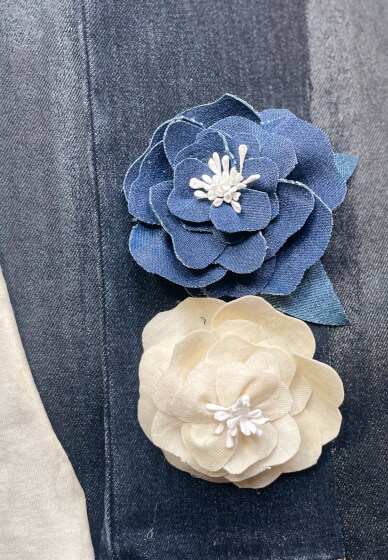 Upcycled Denim Flower Making Workshop 1