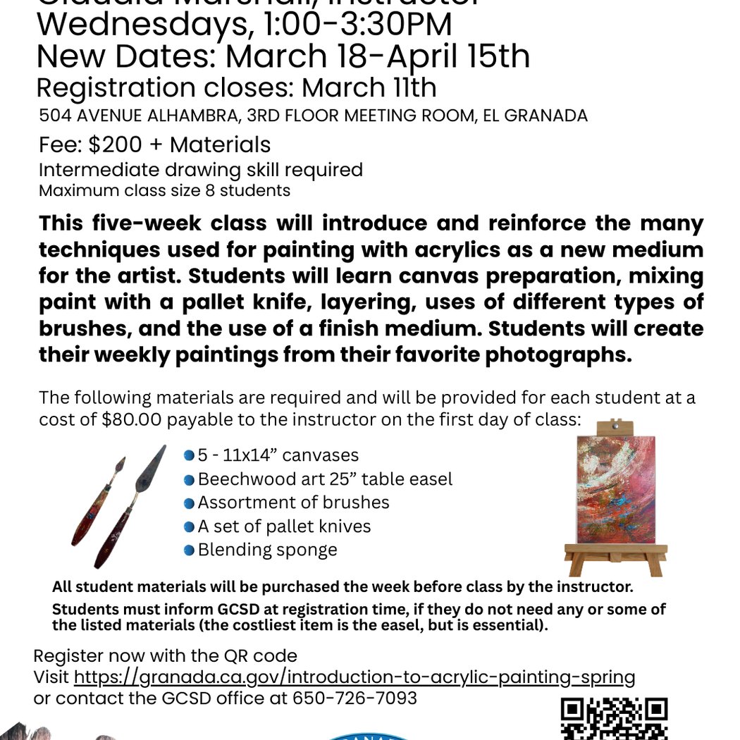 Introduction to Acrylic Painting with Claudia Marshall 1