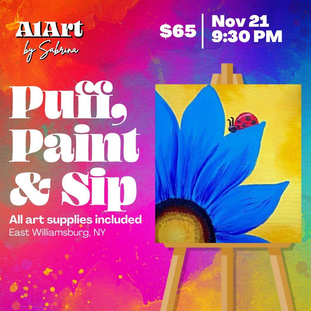 Puff, Paint and Sip Art Studio 1