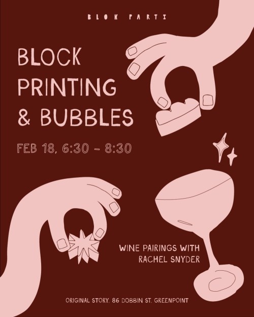 Block Printing & Bubbles 1