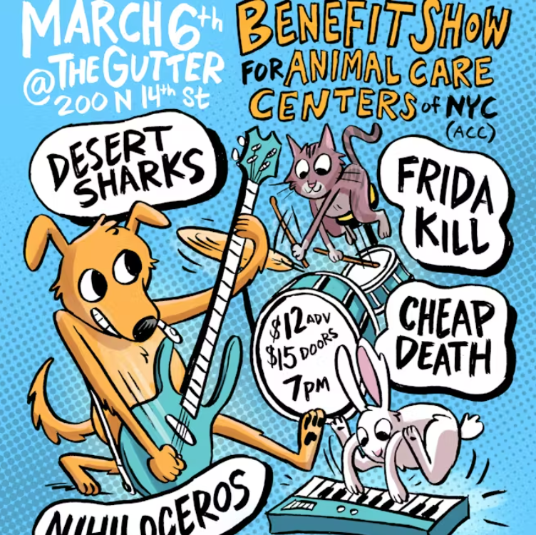 LIVE SHOW! Desert Sharks, Frida Kill, Cheap Death, Nihiloceros 1