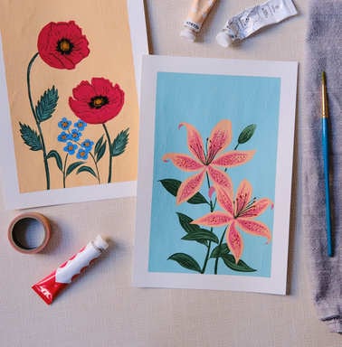 Gouache Florals 1