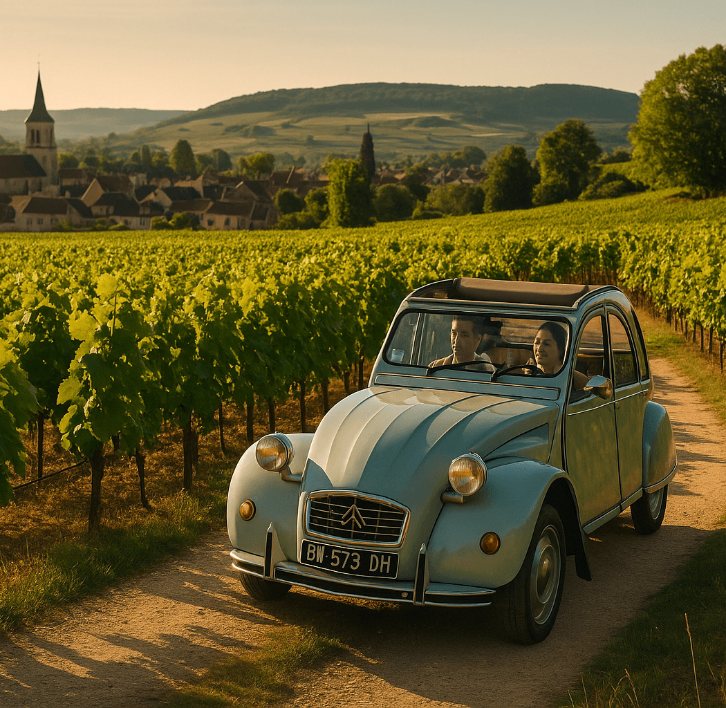Bourgogne Chic • Location Citroën 2CV & Coffrets Cadeaux • Balade insolite en Bourgogne ! 1
