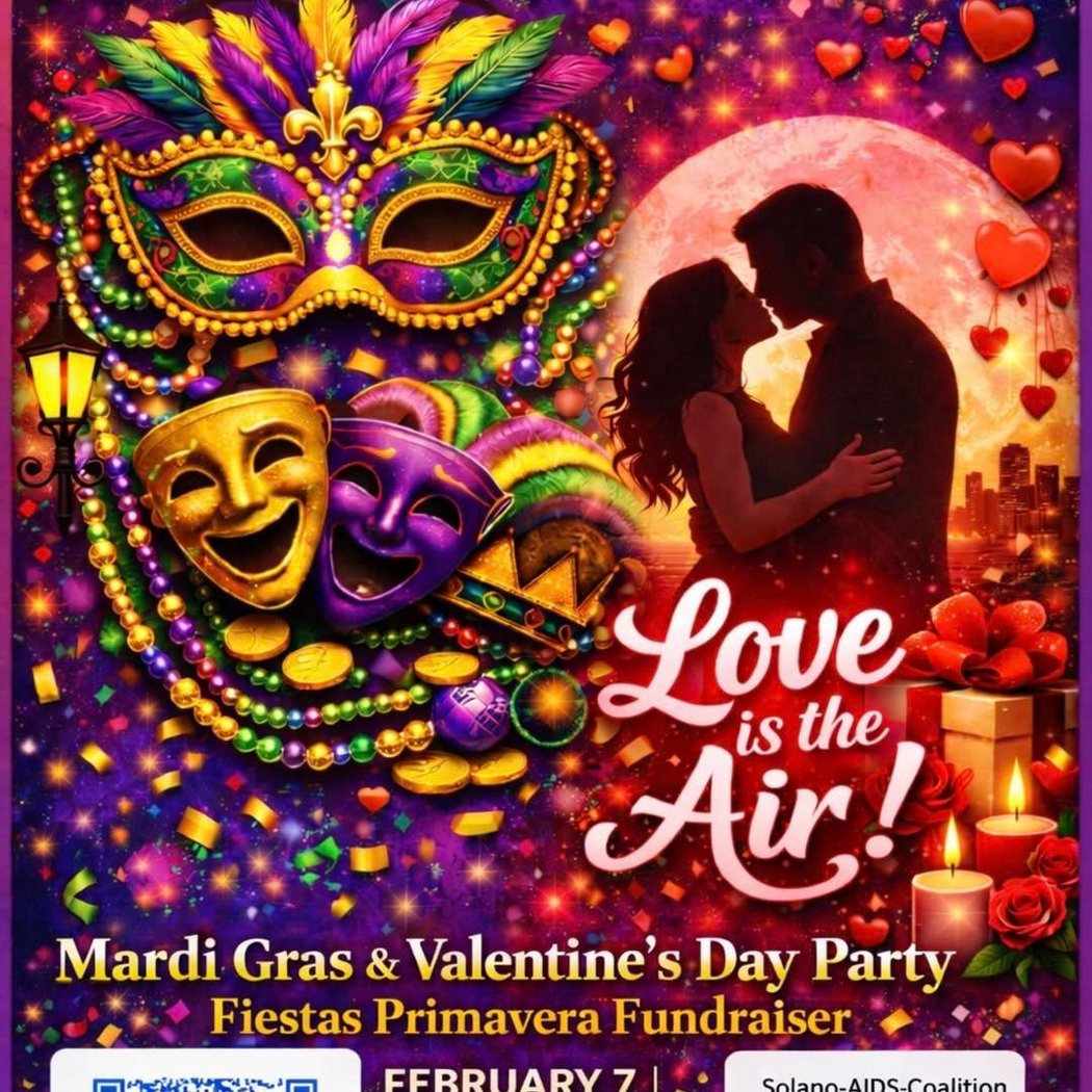 Solano AIDS Coalition Fiesta Primavera Fundraiser: Mardi Gras & Valentine's Day Party 1