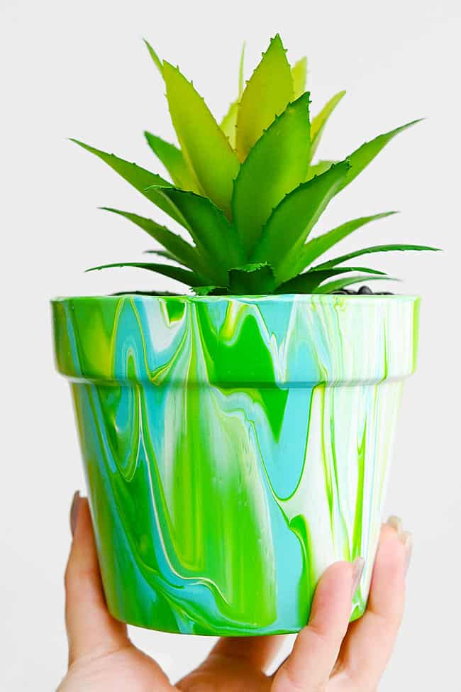 Fluid Art Terracotta Pot Workshop 2