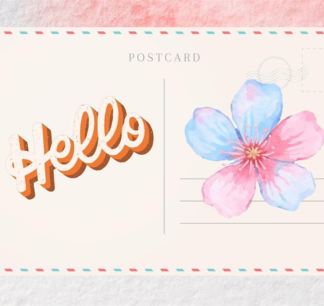 Design a Watercolor Postcard for a Senior Citizen 1