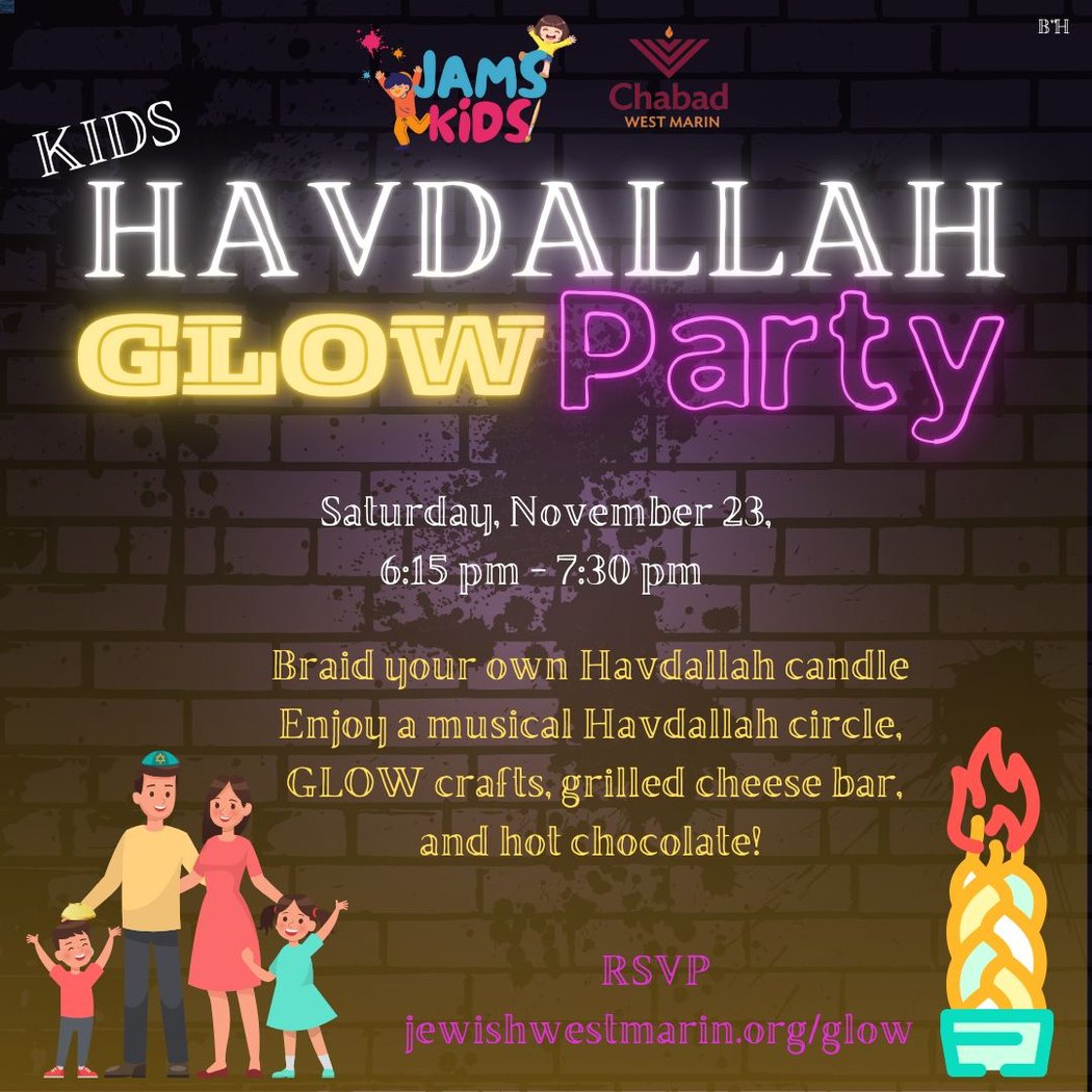 Kids Havdallah Glow Party 1