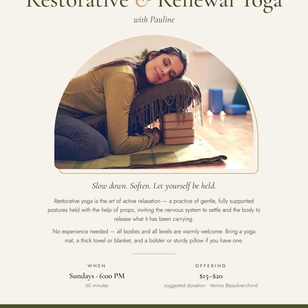 Community Yoga: Restore & Renew with Pauline