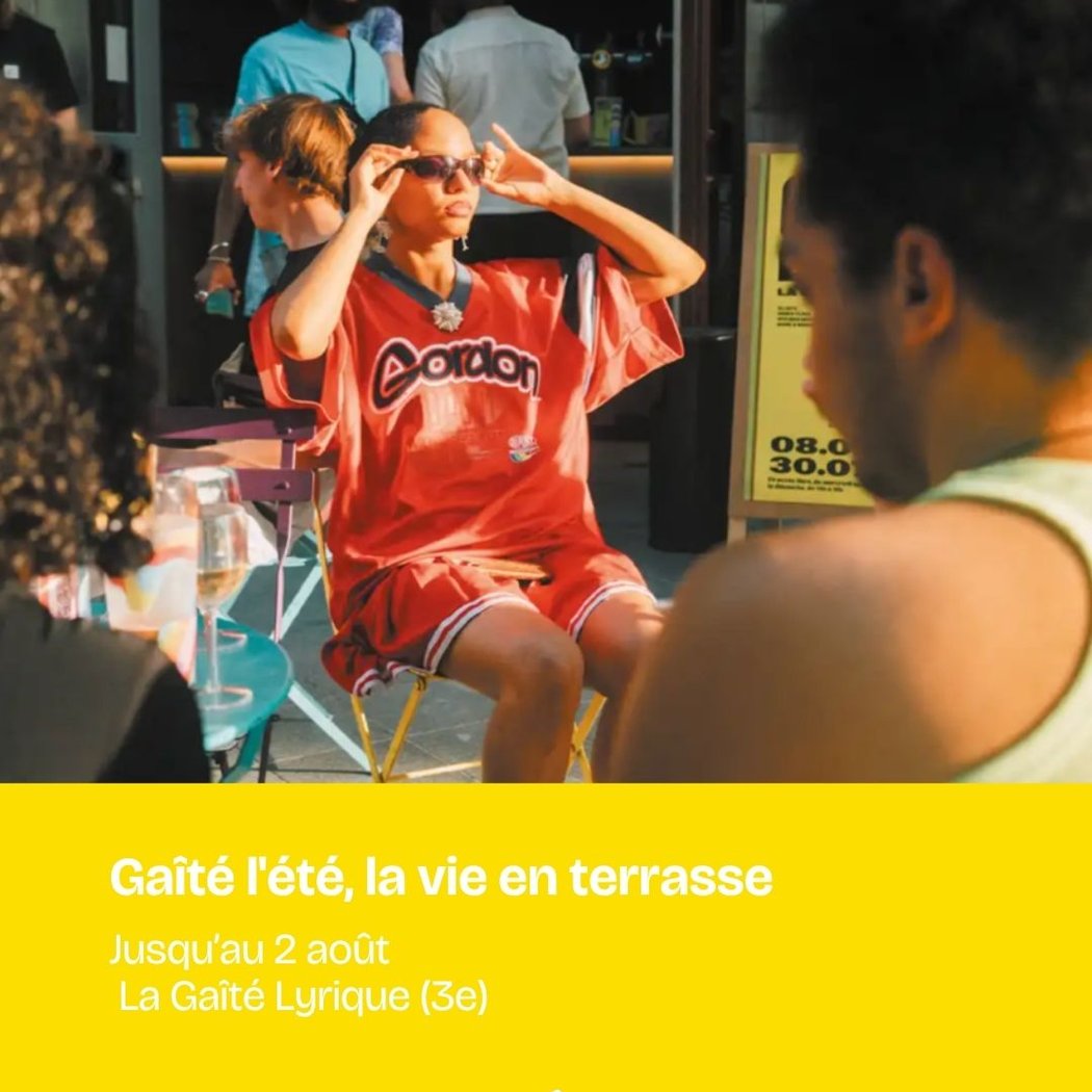 Gaîté l'été, la vie en terrasse