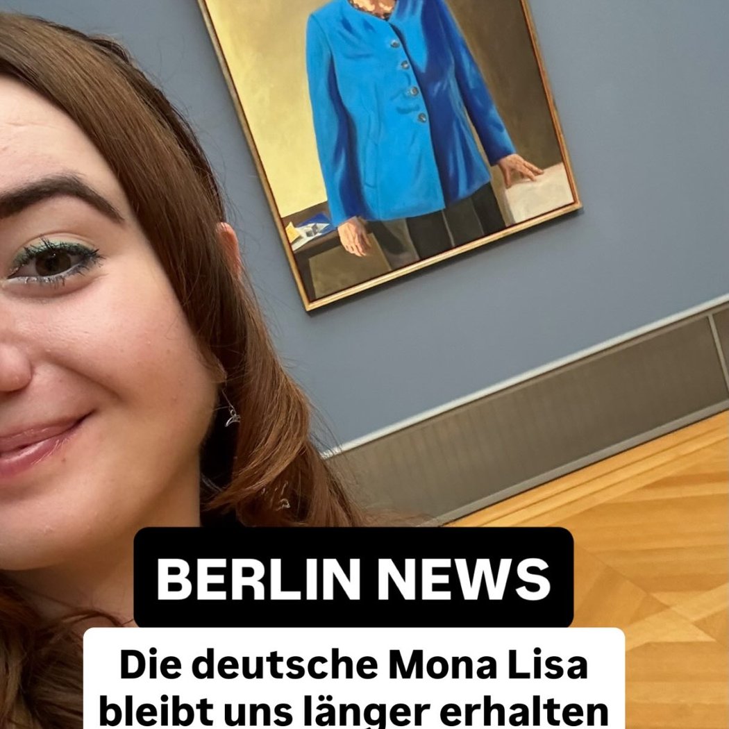 Die deutsche Mona Lisa: Angela Merkel Porträt