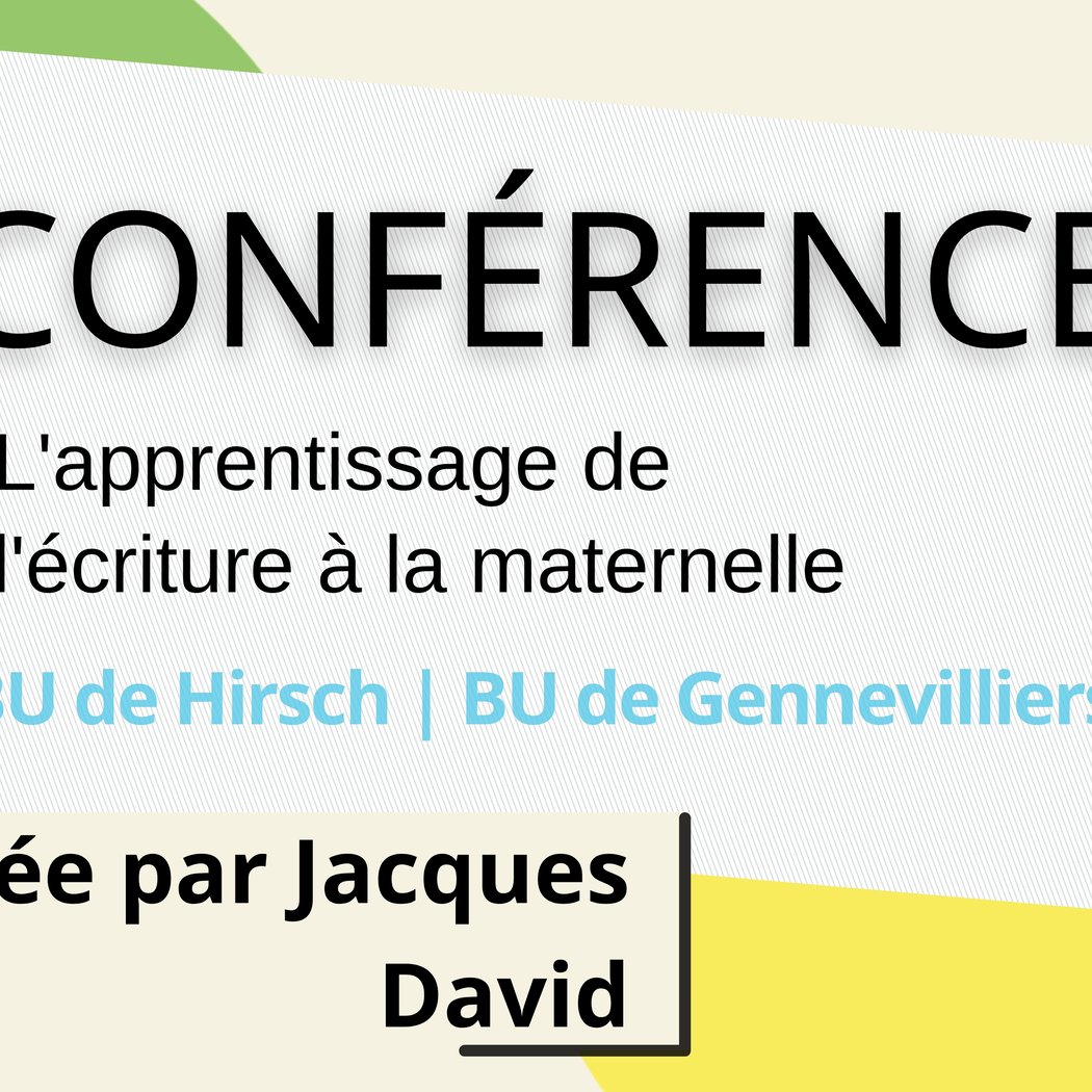 L'apprentissage de l'écriture à la maternelle 1