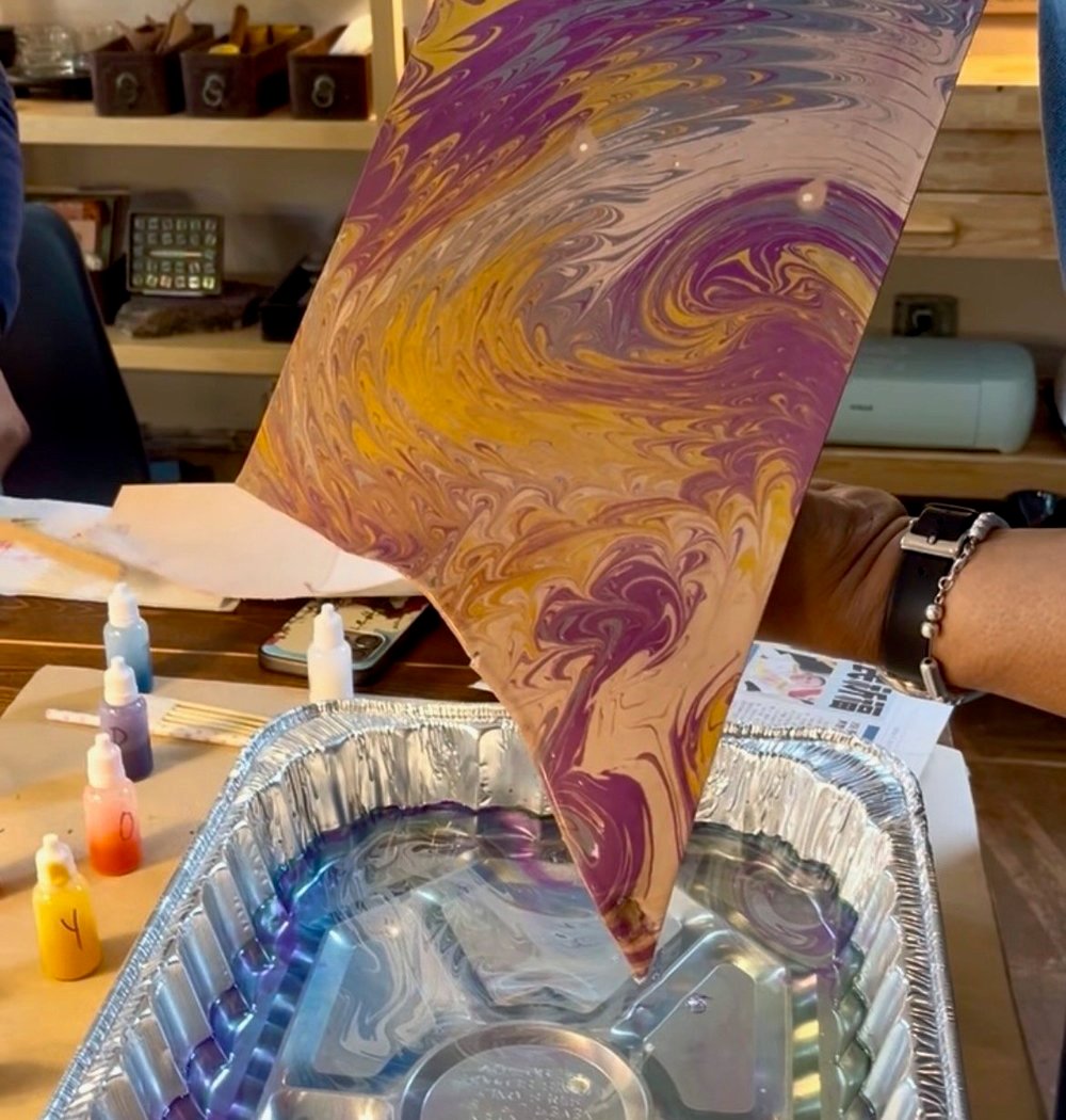 Leather Marbling Workshop 3