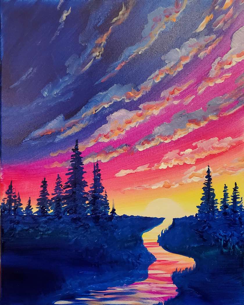 Neon Sunrise 1