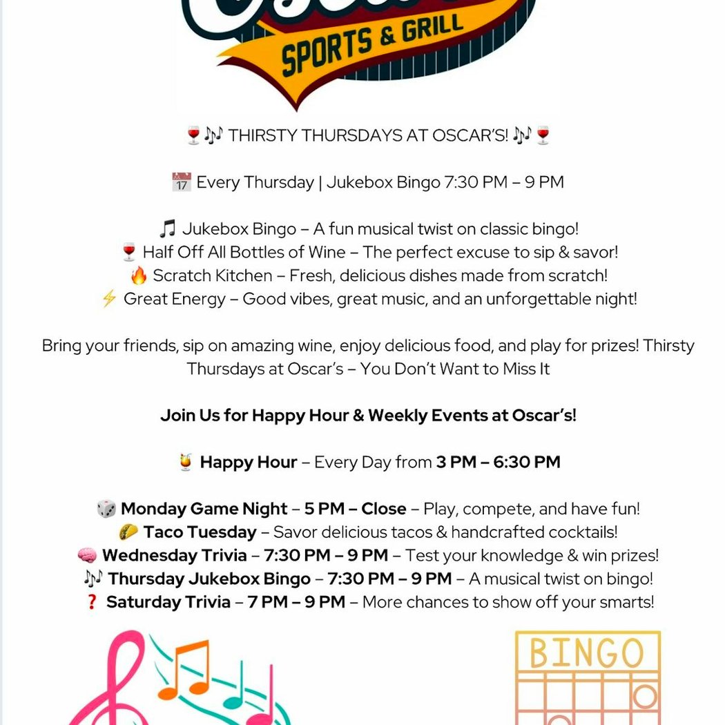 Fun Action Bingo - Thursdays 1