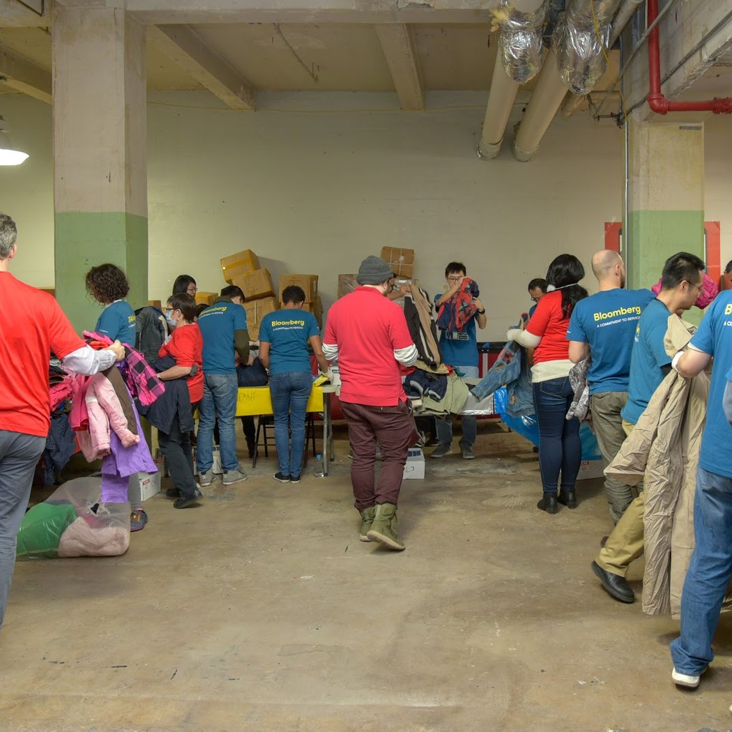 New York Cares Coat Drive Warehouse 3