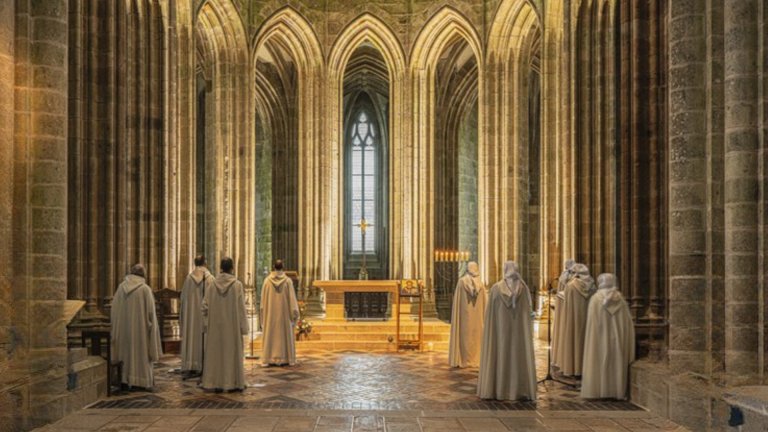 Triduum pascal à l'abbaye du Mont-Saint-Michel 1