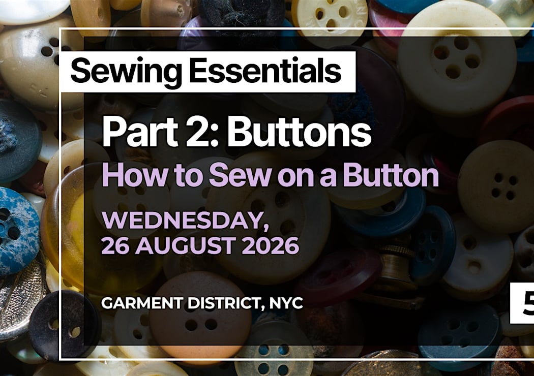 Sewing Essentials Part 2: How to Sew on a Button 1
