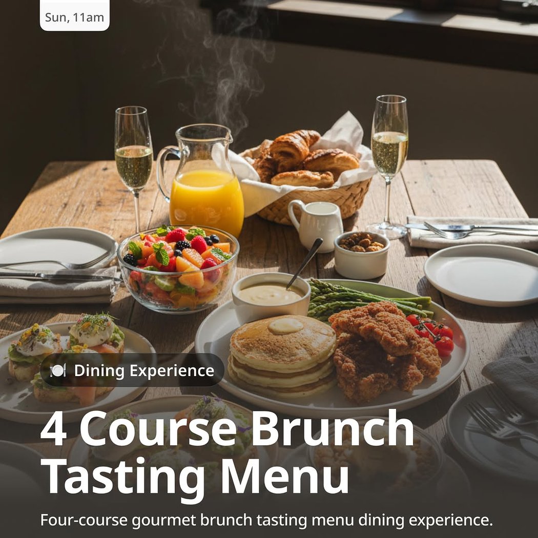 4 Course Brunch Tasting Menu 1