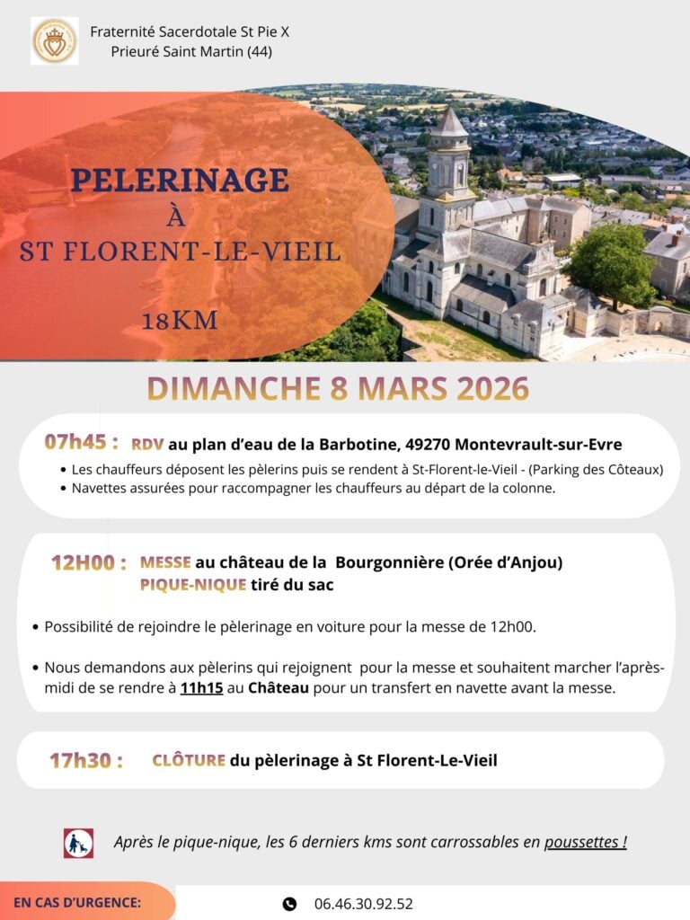 Pèlerinage à Saint Florent-Le-Vieil 1