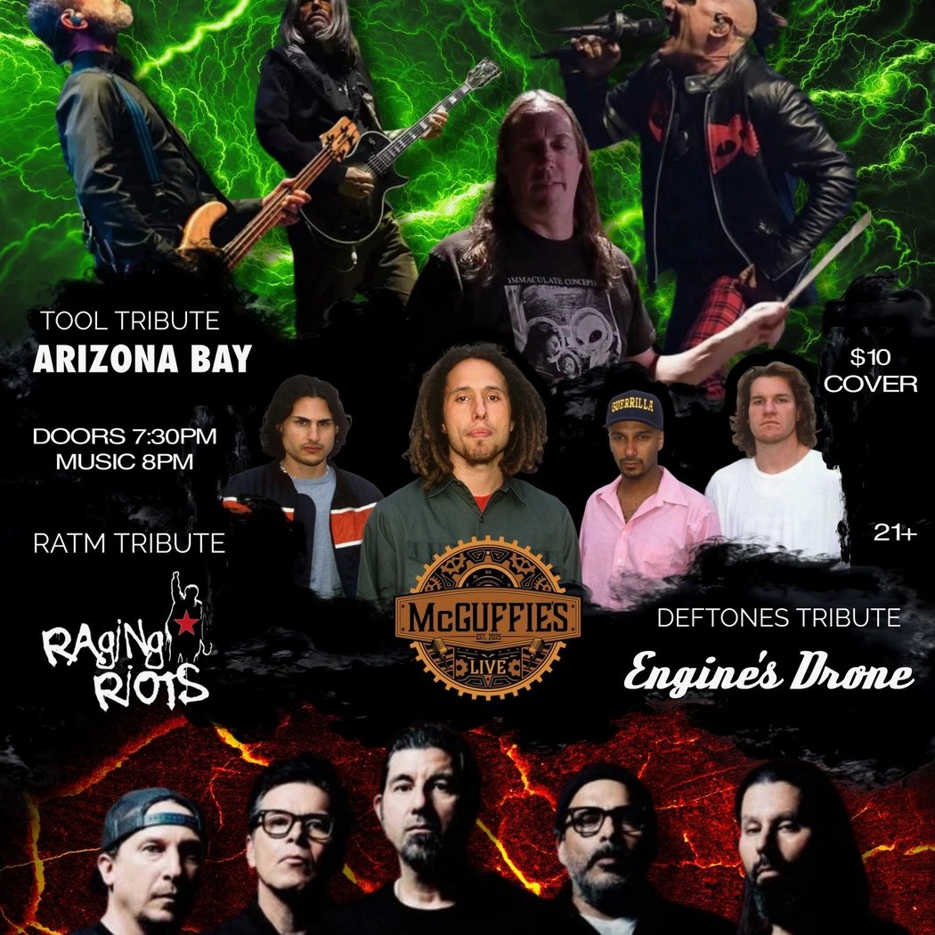 ENGINES DRONE with RAGING RIOTS, ARIZONA BAY & PAW 1