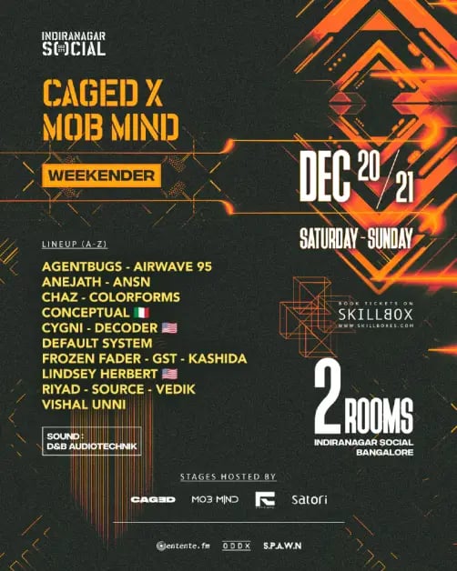 Caged x Mob Mind Weekender 1