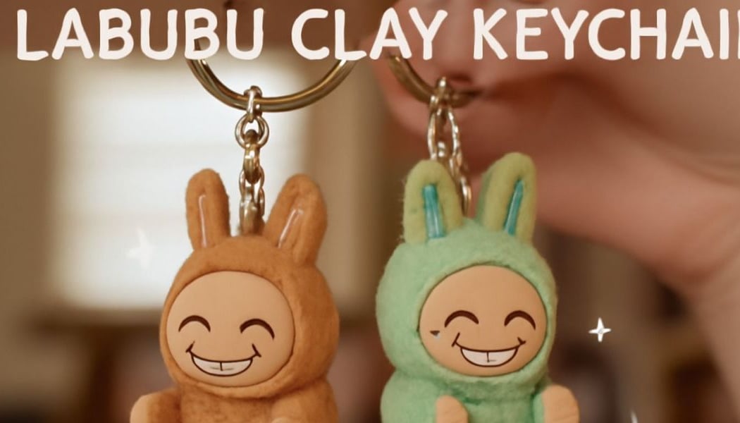 Labubu Clay Keychain 1