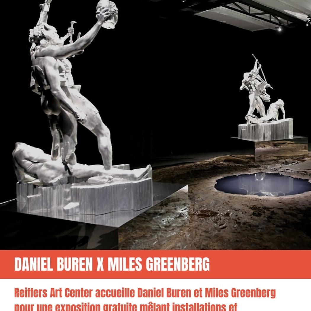 Daniel Buren and Miles Greenberg Exhibition 1