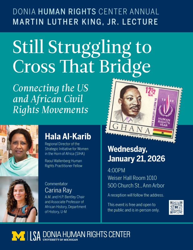 Donia Human Rights Center Annual Martin Luther King, Jr. Lecture 1