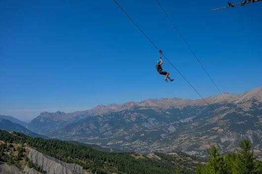 Tyrolienne - Sauze Super Line 2