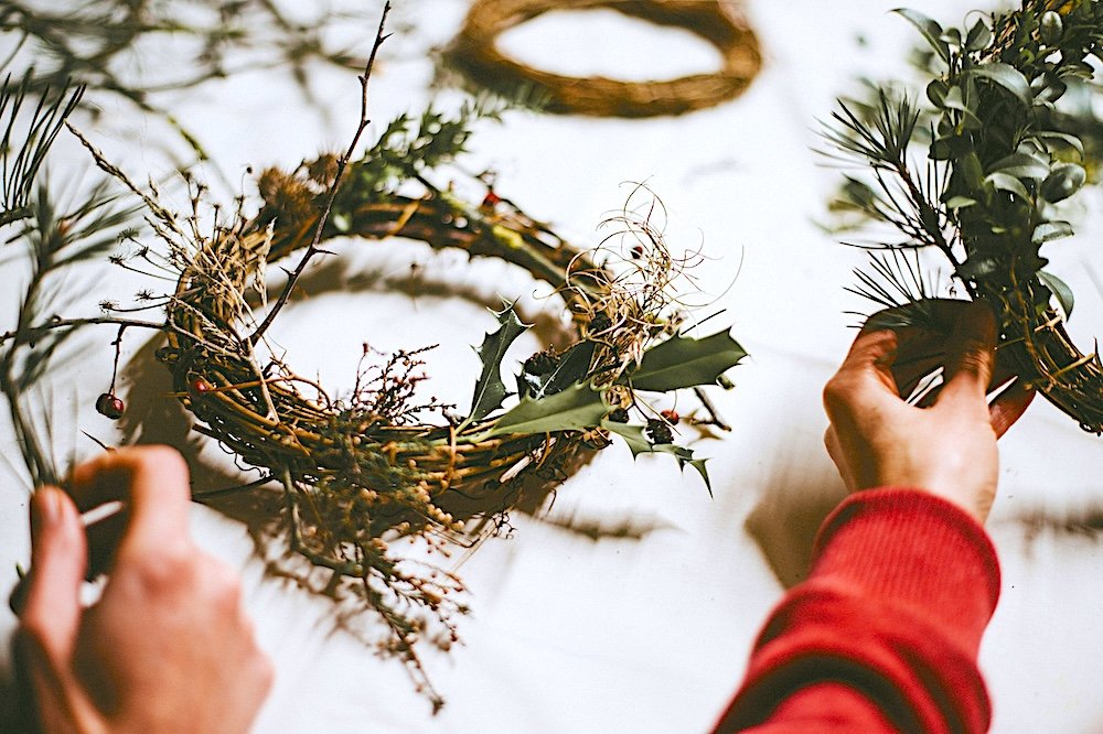 Martin Ranch Holiday Wreath Making 1