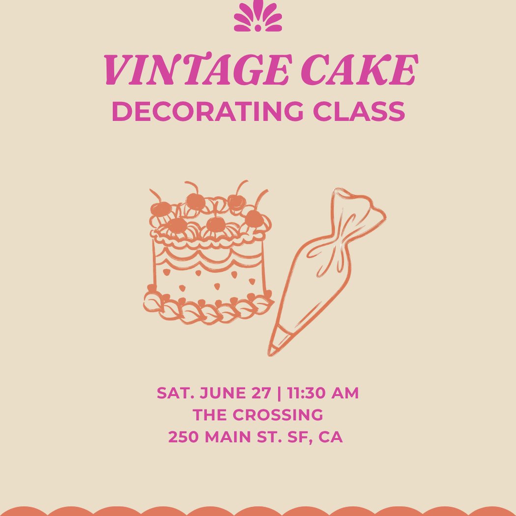 Vintage Cake Decorating Class with Amidulce Bakery 1