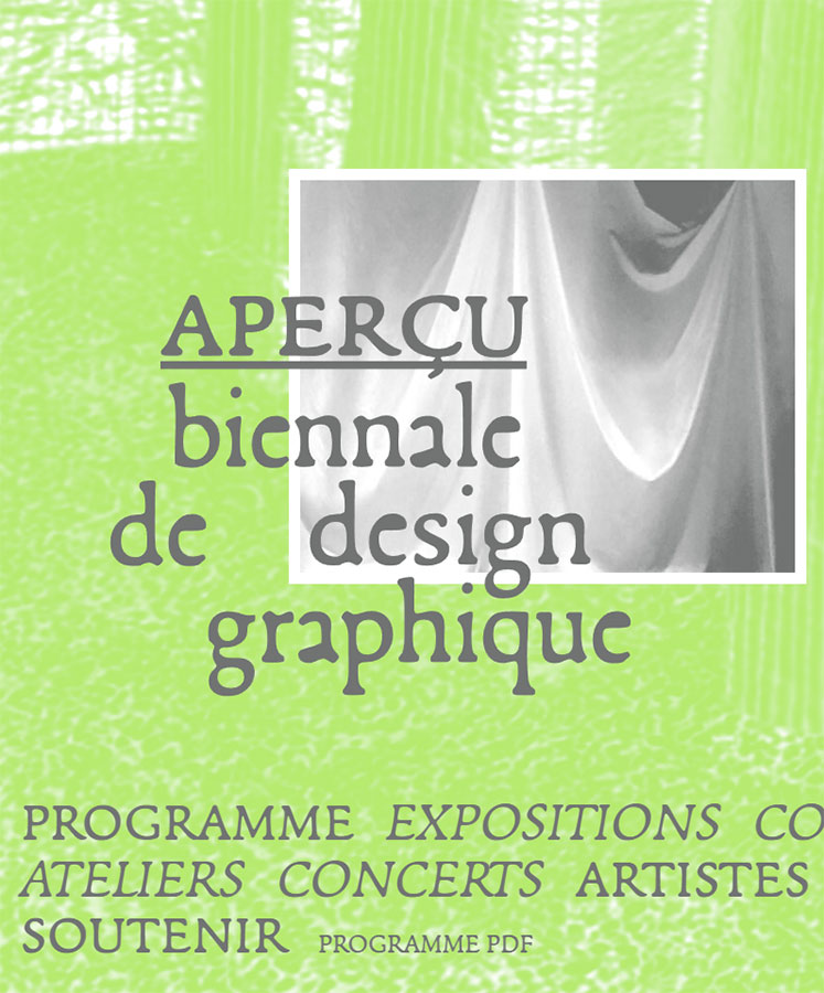 Aperçu – Biennale de design graphique 1