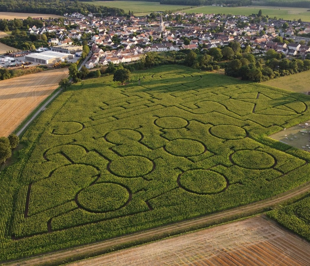 Labyrinthe Nature Val d’Europe 77 (Villeneuve le Comte) - Labyrinthe de maïs 1