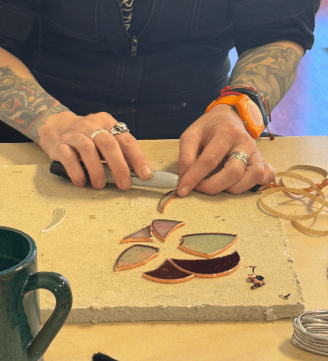 Pride Flag Stained Glass Workshop 1