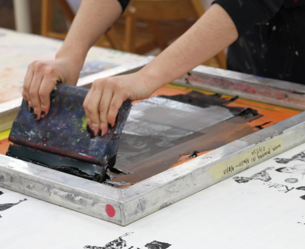 After Workshop Printing with Stencils 1