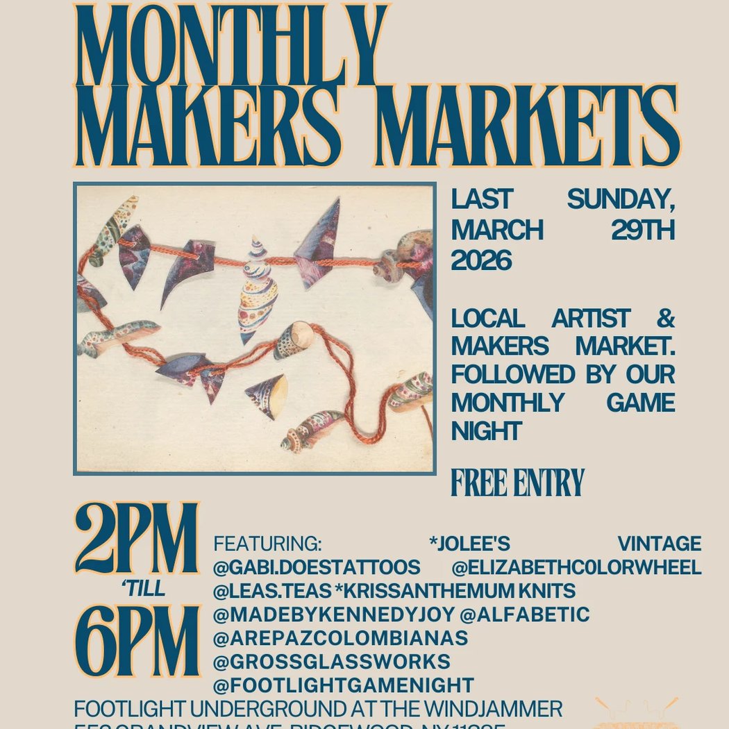 Footlight Presents Makers Market & Game Night 1