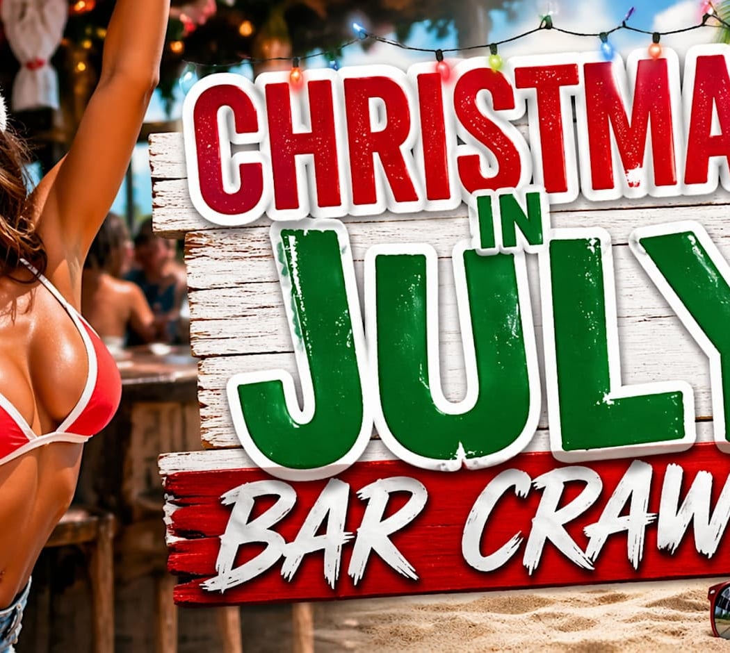 Santa Barbara Christmas in July Bar Crawl 1