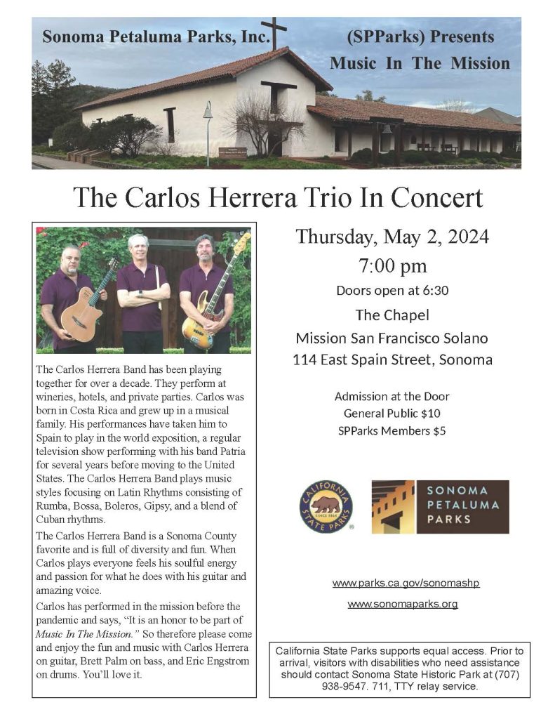 Music in the Mission – Carlos Herrera Trio 1