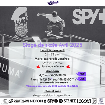 Stages de skateboard 1